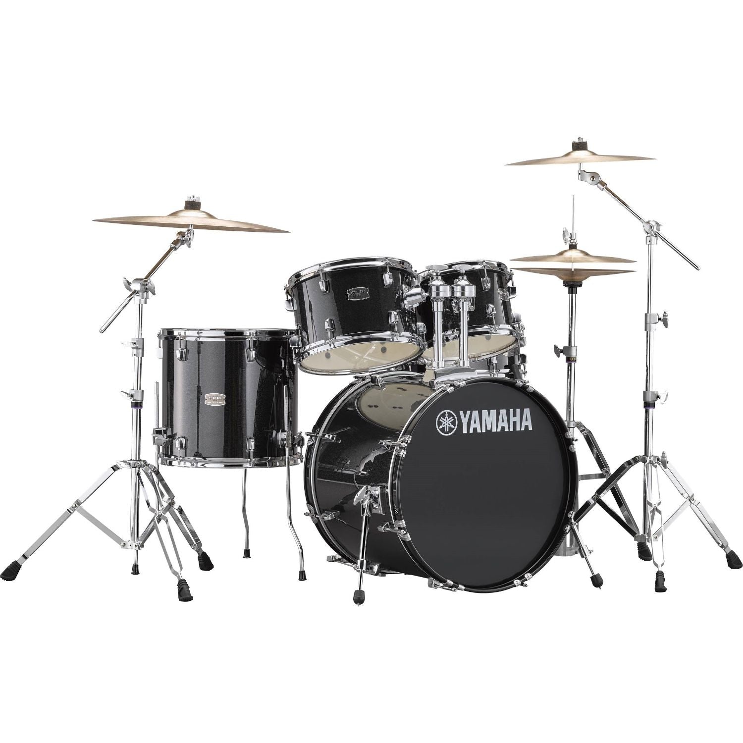 Yamaha RDP0F5BLG Rydeen Fusion Drum Kit, Black Glitter incl Free Yamaha Stool & Sticks