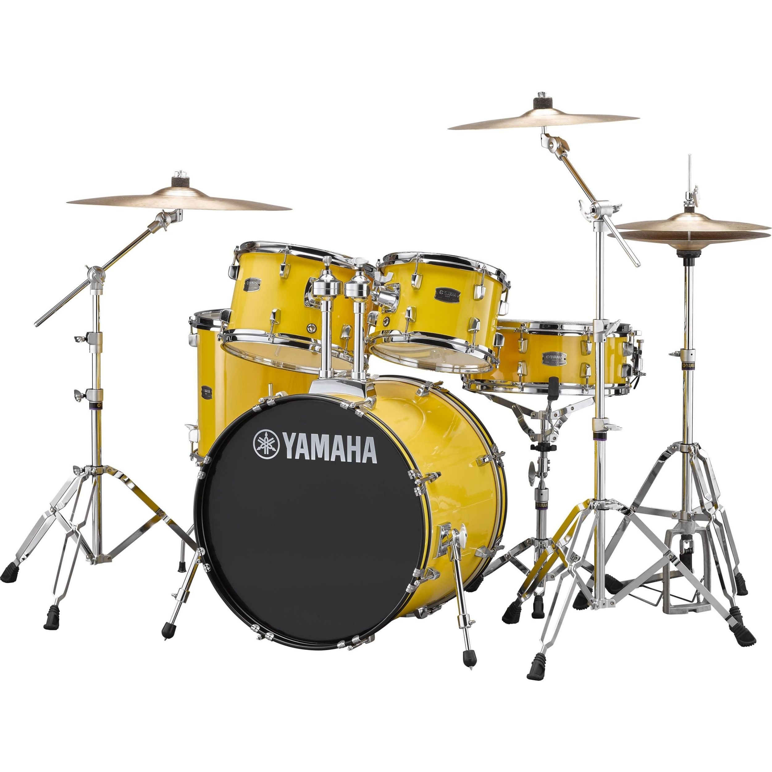 Yamaha RDP0F5YL Rydeen Fusion Drum Kit, Mellow Yellow with Free Yamaha Stool & Sticks