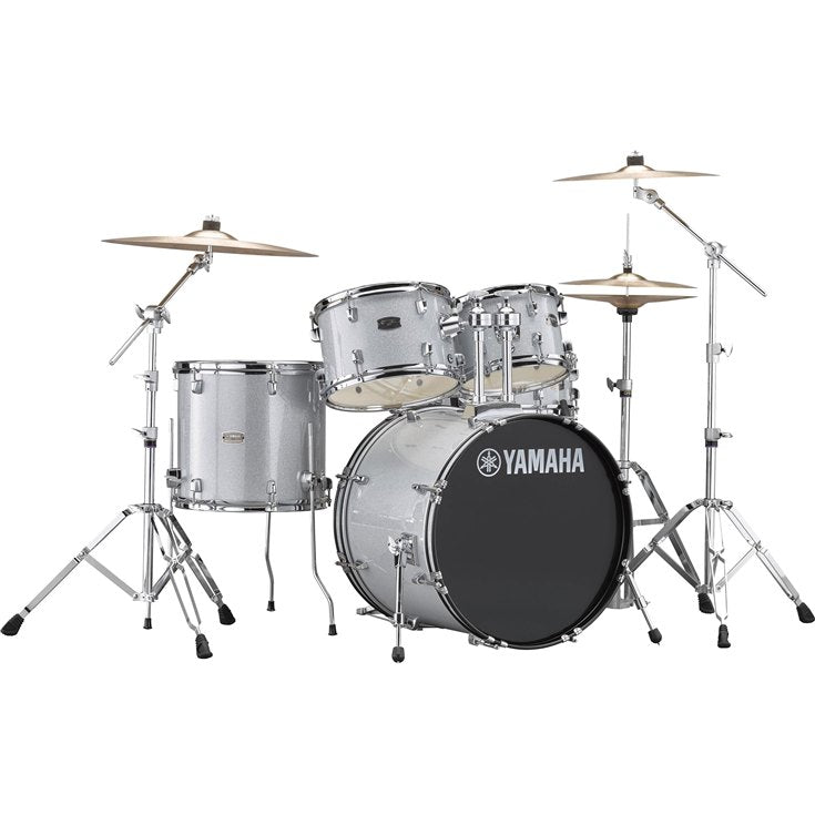 Yamaha RDP0F5SLG Rydeen Fusion Drum Kit, Silver Glitter with Free Yamaha Stool & Sticks