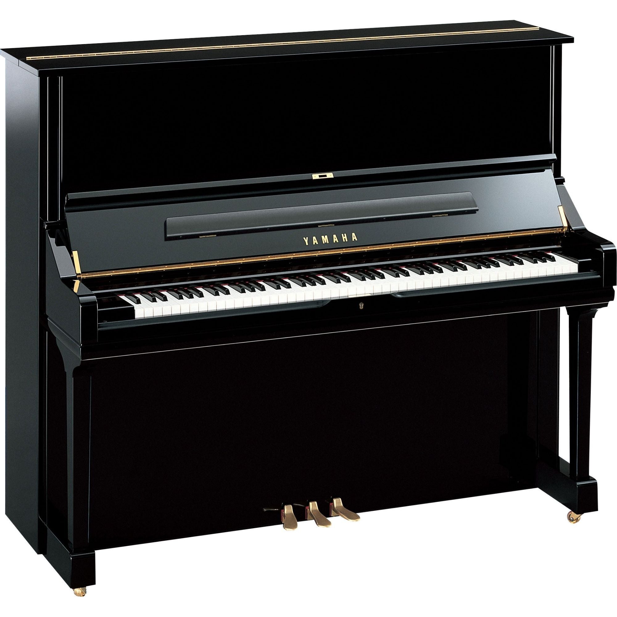 Yamaha U3PEQ Upright Piano, Polished Ebony
