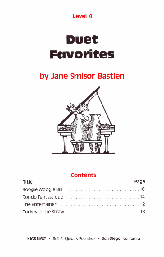 Bastien Duet Favourites, Level 4