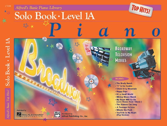 Alfred's Basic Piano Library: Top Hits Solo Book 1A Bk-CD