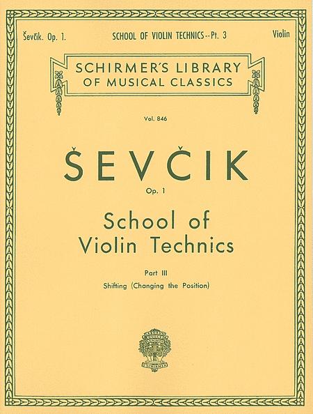 Ševčík: School of Violin Technics (Op. 1, Part III)