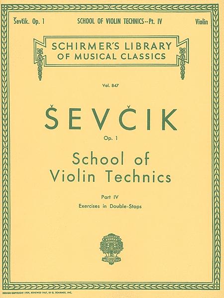 Ševčík: School of Violin Technics (Op. 1, Part IV)