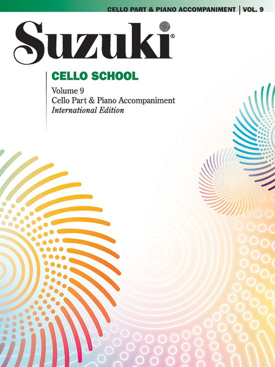 Suzuki Cello School Volume 9, Cello Part w/ Piano Acc.