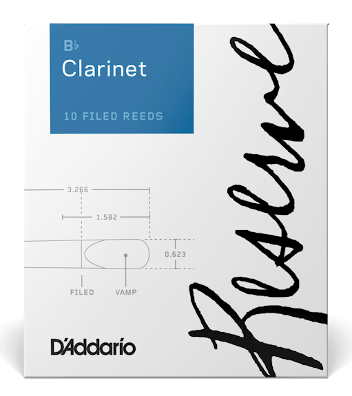 D'Addario Reserve Bb Clarinet Reeds, 10-Pack