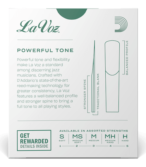 Rico La Voz Bb Clarinet Reeds, 10-Pack