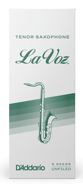 Rico La Voz Tenor Saxophone Reeds, 5-Pack