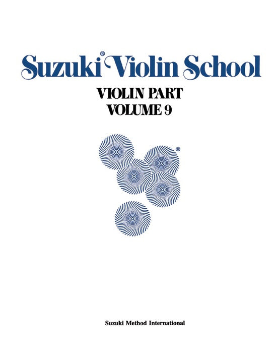 Suzuki Violin School Volume 9, Violin Part