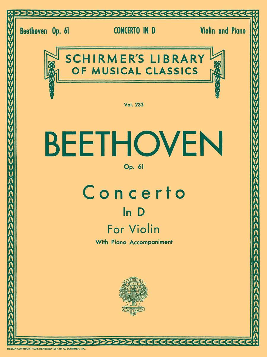 Beethoven: Concerto in D Major for Violin, Op. 61