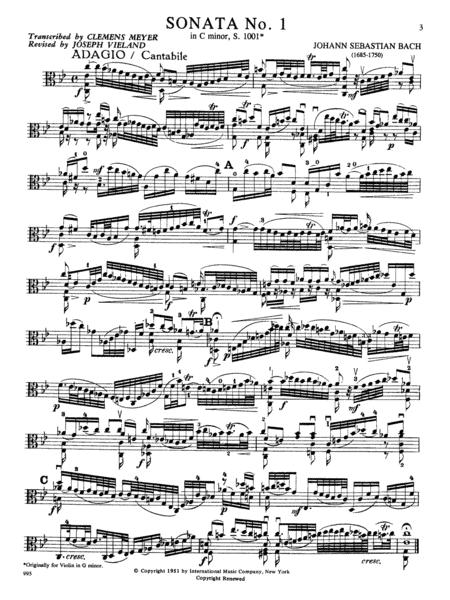 Bach: Six Sonatas and Partitas Arranged for Solo Viola
