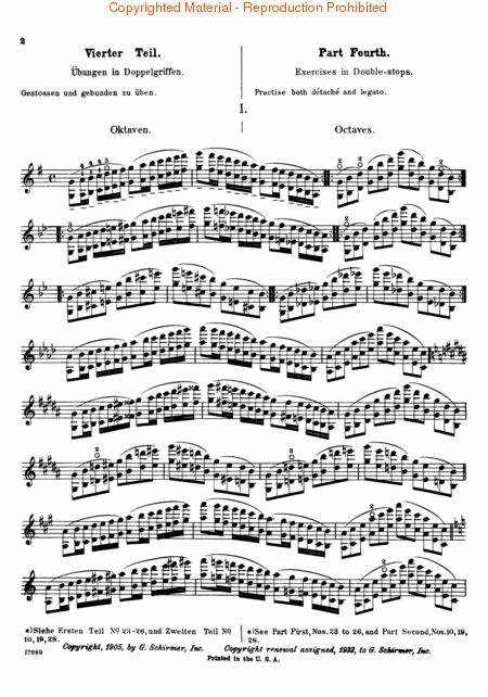 Ševčík: School of Violin Technics (Op. 1, Part IV)