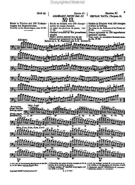 Ševčík: School of Bowing Technique for Cello (Op. 2 Part 2)