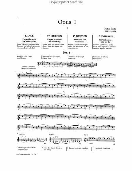 Ševčík: Violin Studies Op. 1 Part 1