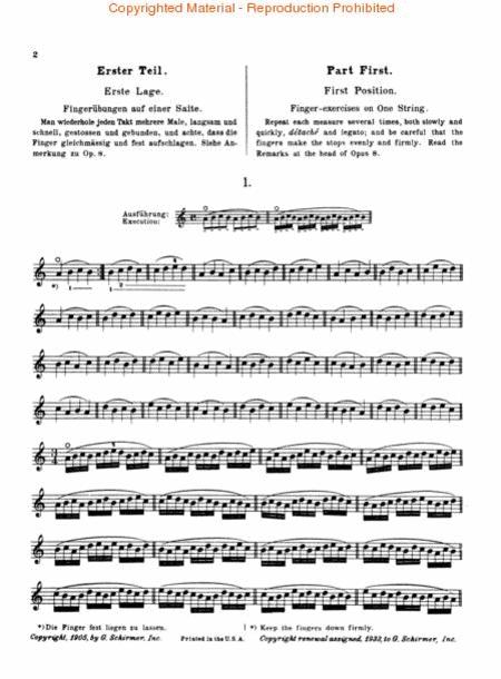 Ševčík: School of Violin Technics (Op. 1, Part I)