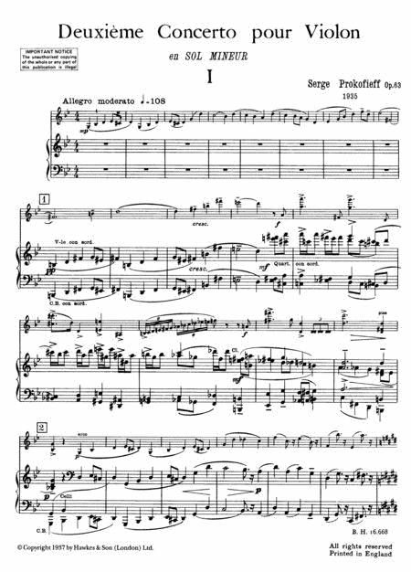 Prokofiev: Violin Concerto No. 2 in G Minor, Op. 63