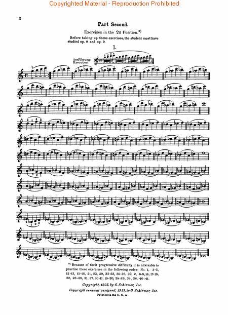 Ševčík: School of Violin Technics (Op. 1, Part II)