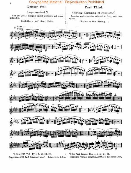 Ševčík: School of Violin Technics (Op. 1, Part III)