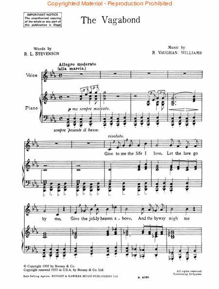 Vaughan Williams: The Vagabond from Songs of Travel - C Minor