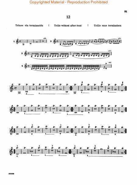 Ševčík: Preparatory Trill Studies (Op. 7, Part I)