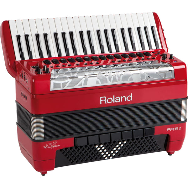 Roland FR-8x V-Accordion, 120 Bass, Red
