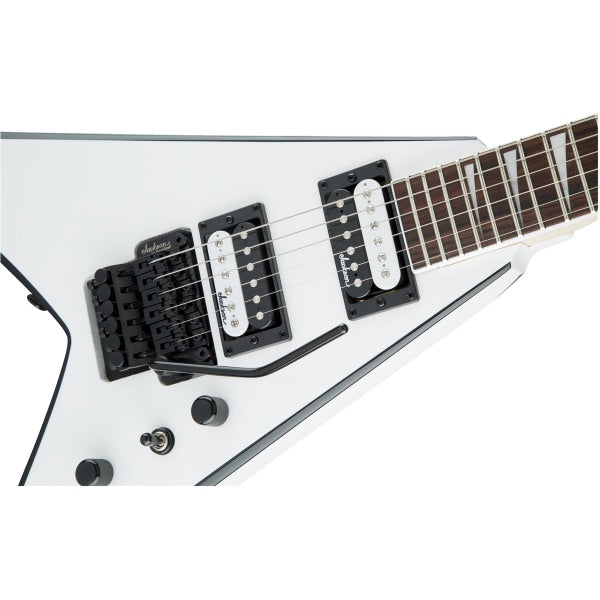 Jackson JS Series King V JS32, White with Black Bevels
