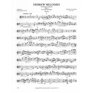 Joachim: Hebrew Melodies for Viola and Piano, Op. 9