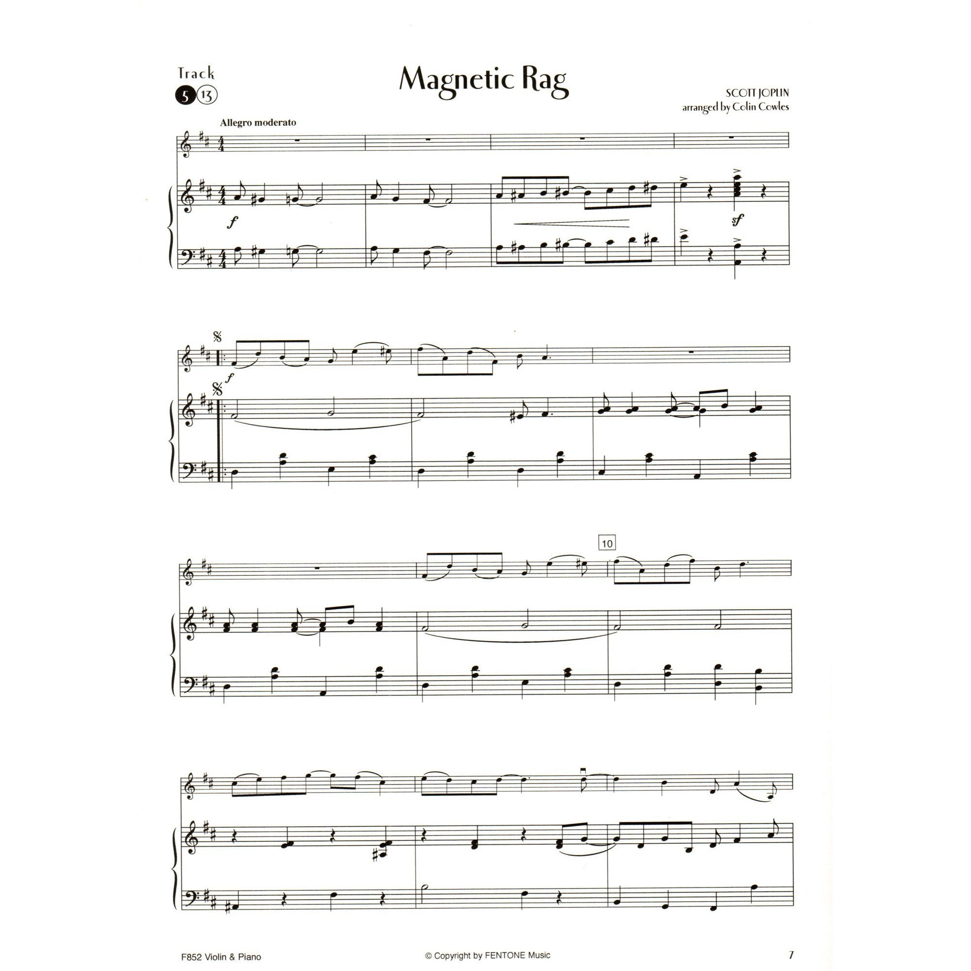 Joplin: Ragtime Favourites (Violin)