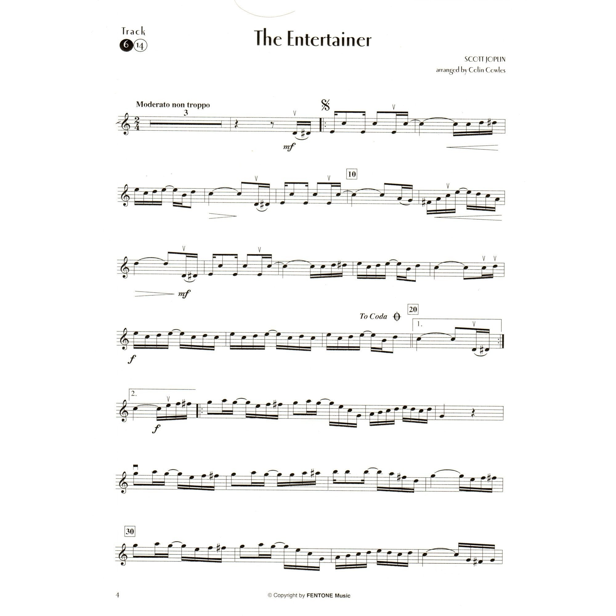 Joplin: Ragtime Favourites (Violin)