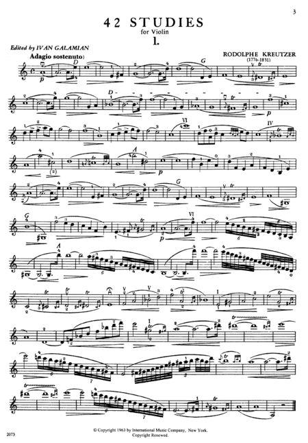 Kreutzer: 42 Studies for Violin