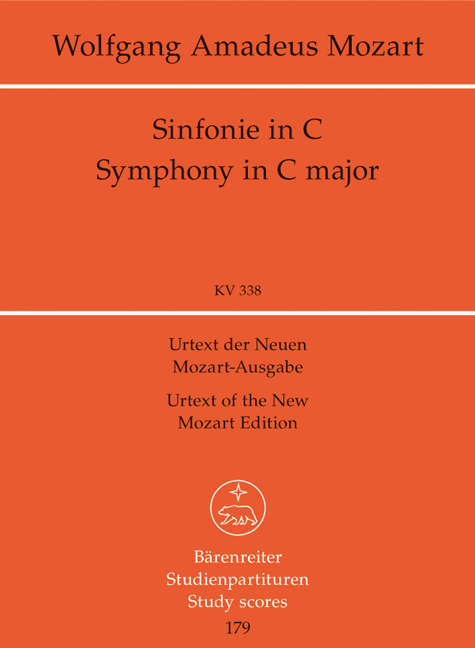 Mozart: Symphony No 34 in C K338 - Study Score