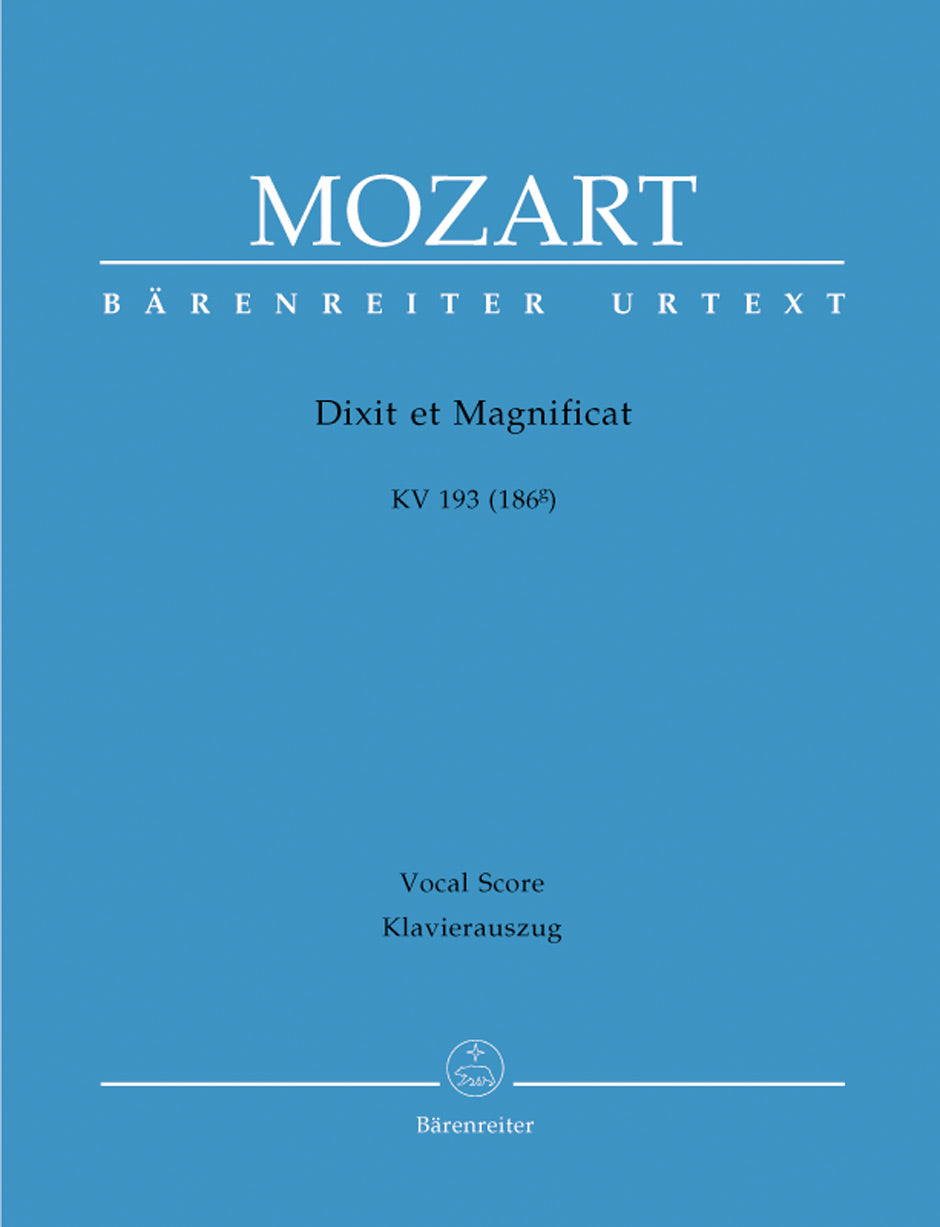Mozart: Dixit Et Magnificat K193 - Vocal Score