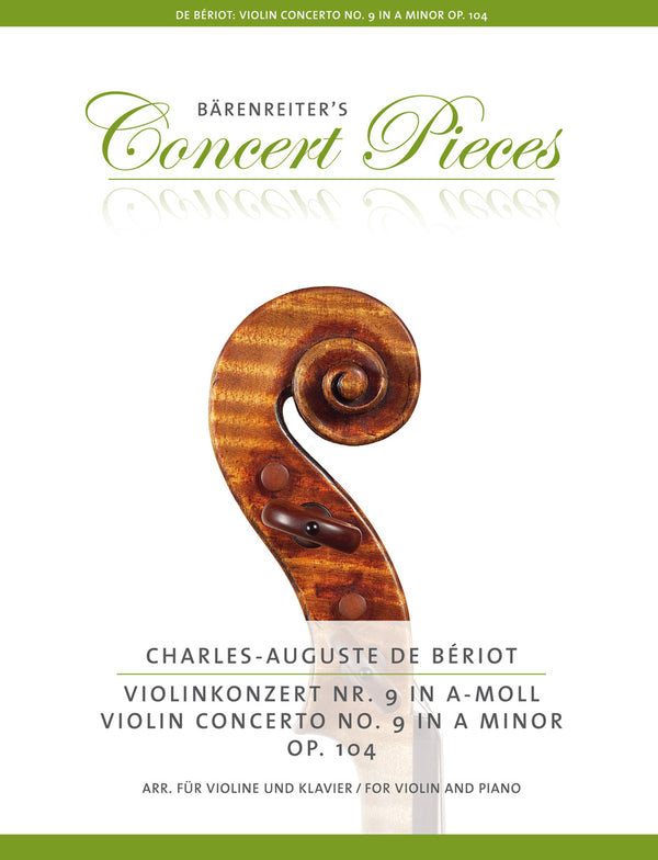 Beriot : Violin Concerto No 9 A Minor Op 104 for Violin & Piano