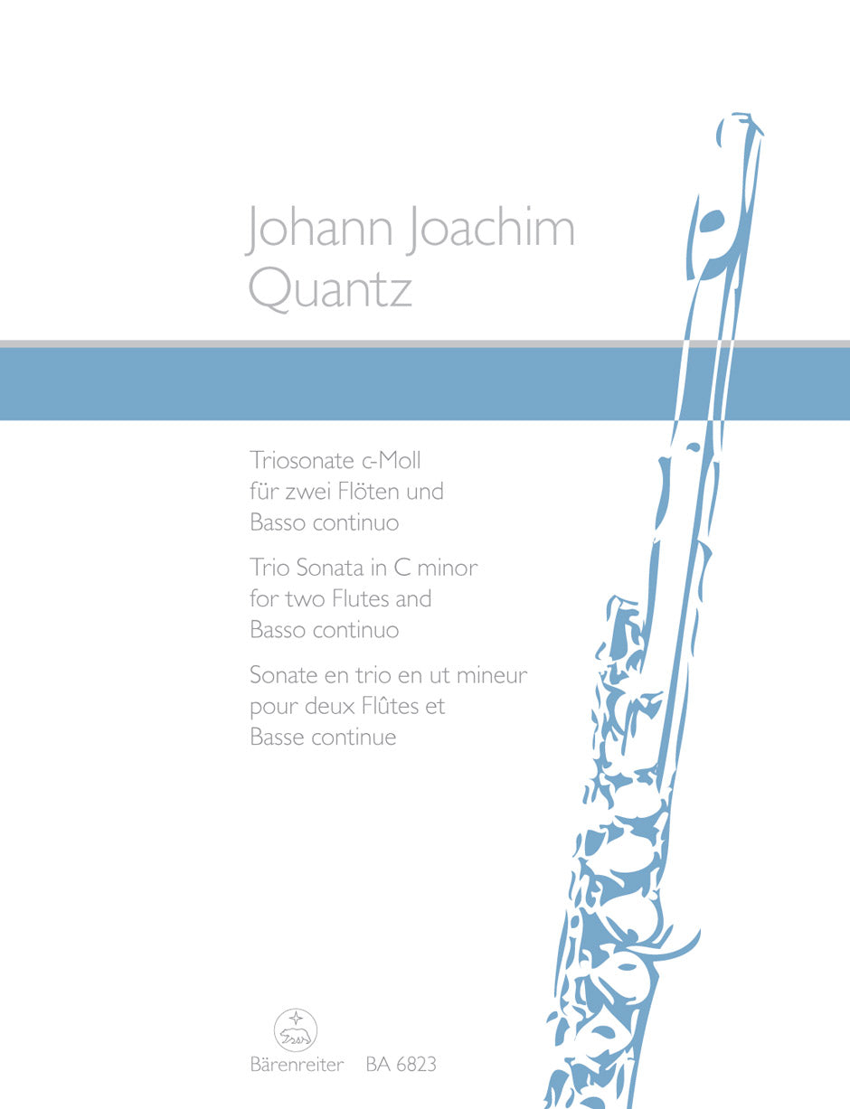 Quantz : Trio Sonata in C Minor for 2 Flutes & Continuo