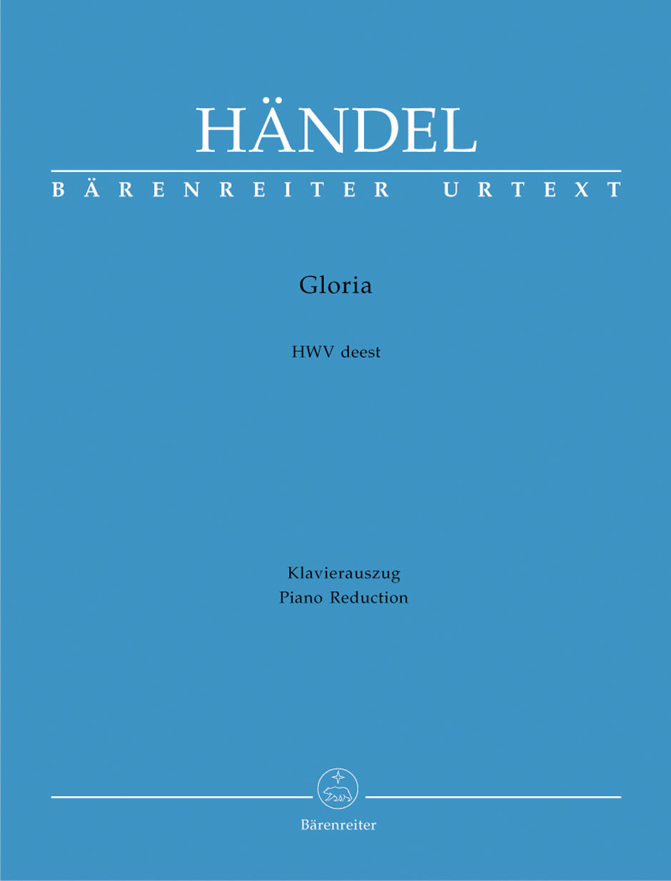 Handel: Gloria HWV Deest - Vocal Score