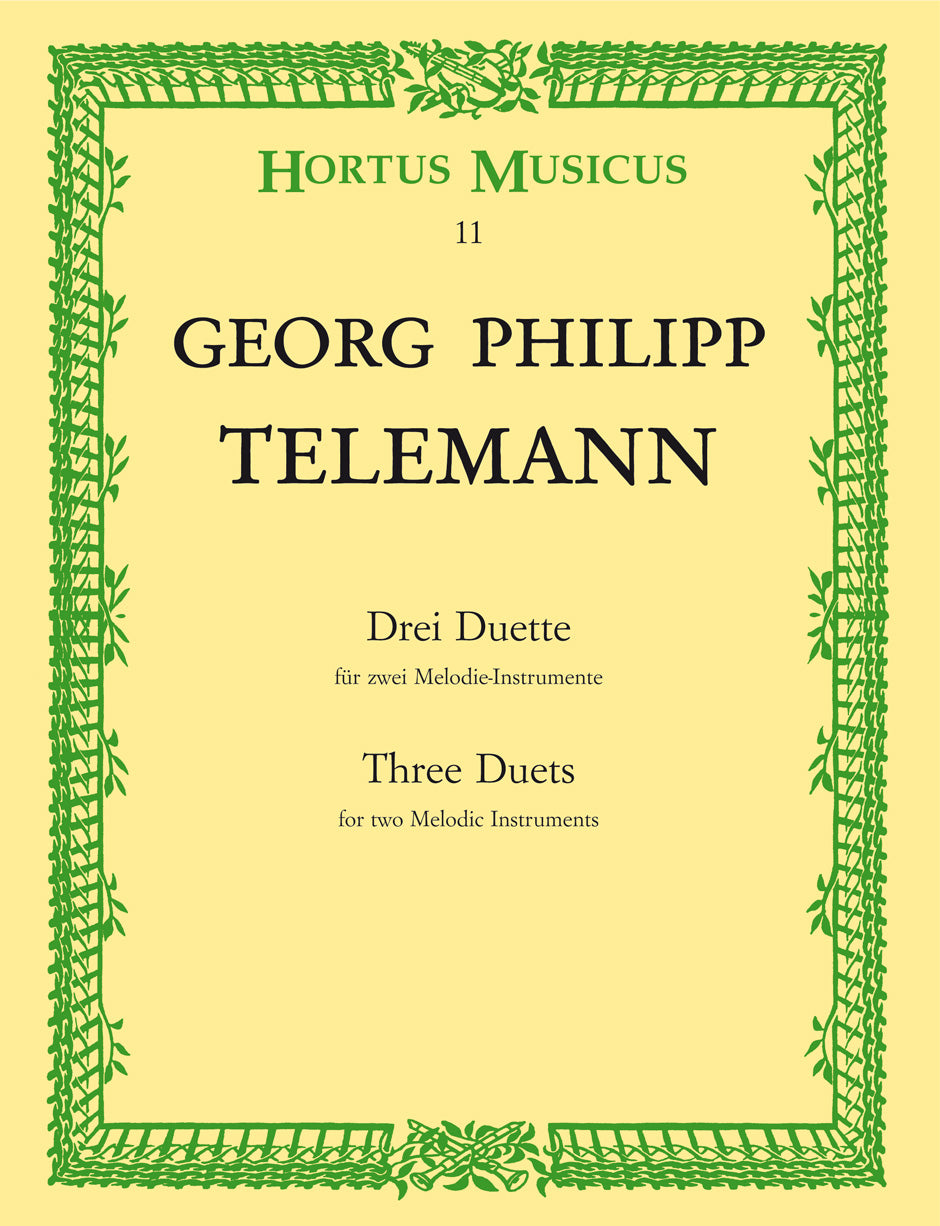 Telemann: Three Duets for 2 Melodic Instruments