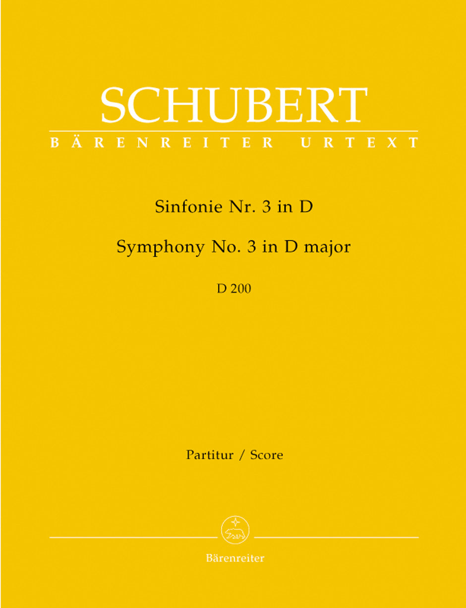 Schubert: Symphony No 3 in D - Full Score