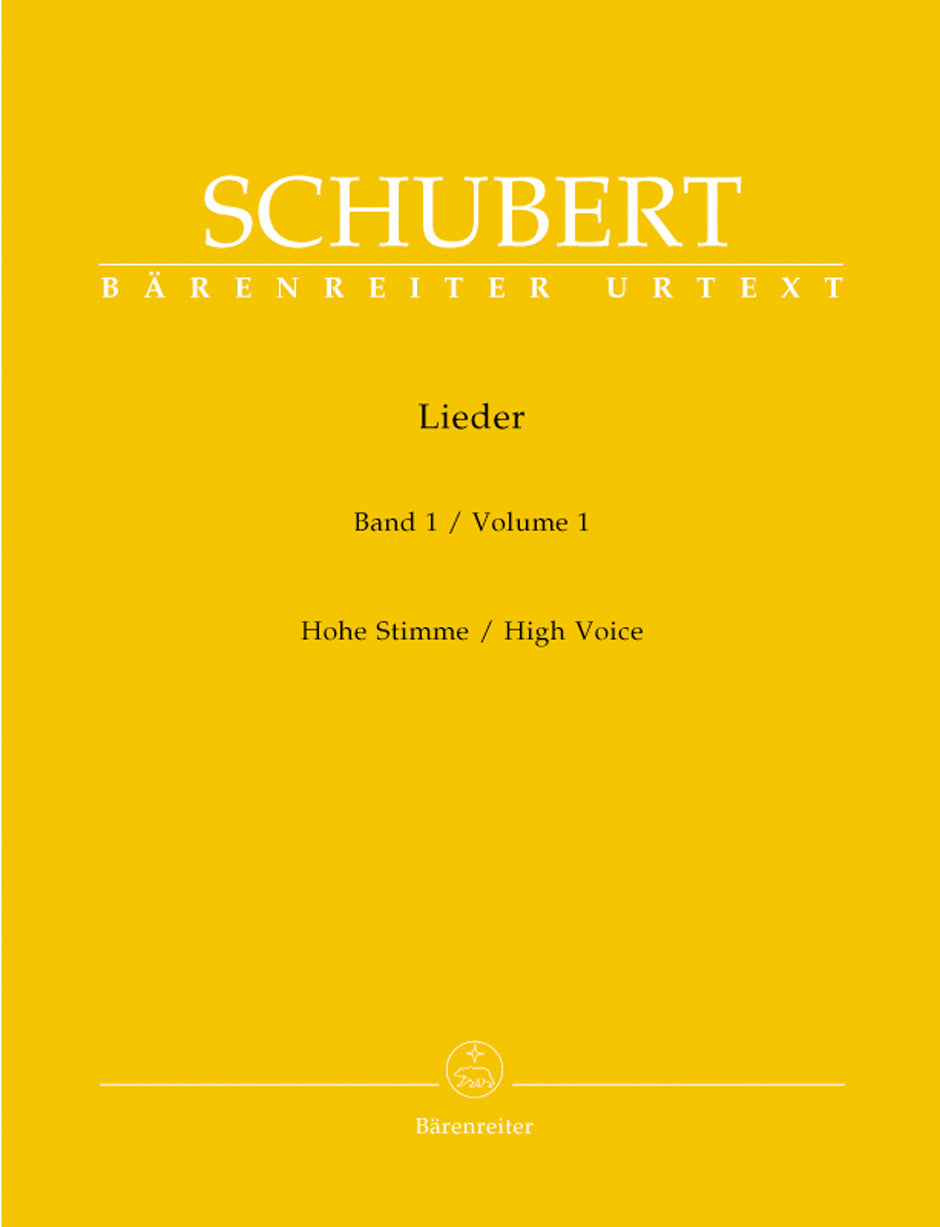 Schubert: Lieder Volume 1 High Voice