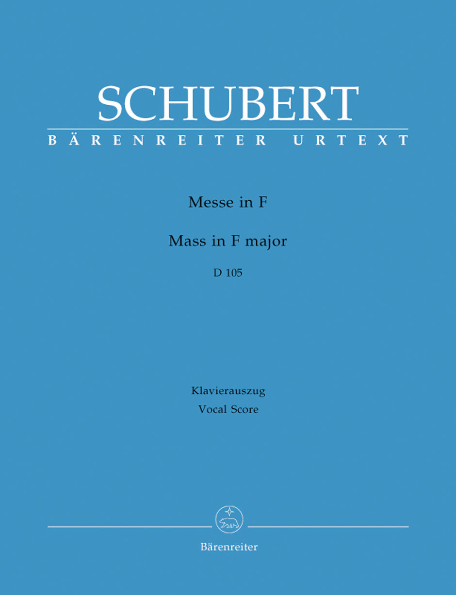 Schubert: Mass in F D105 - Vocal Score