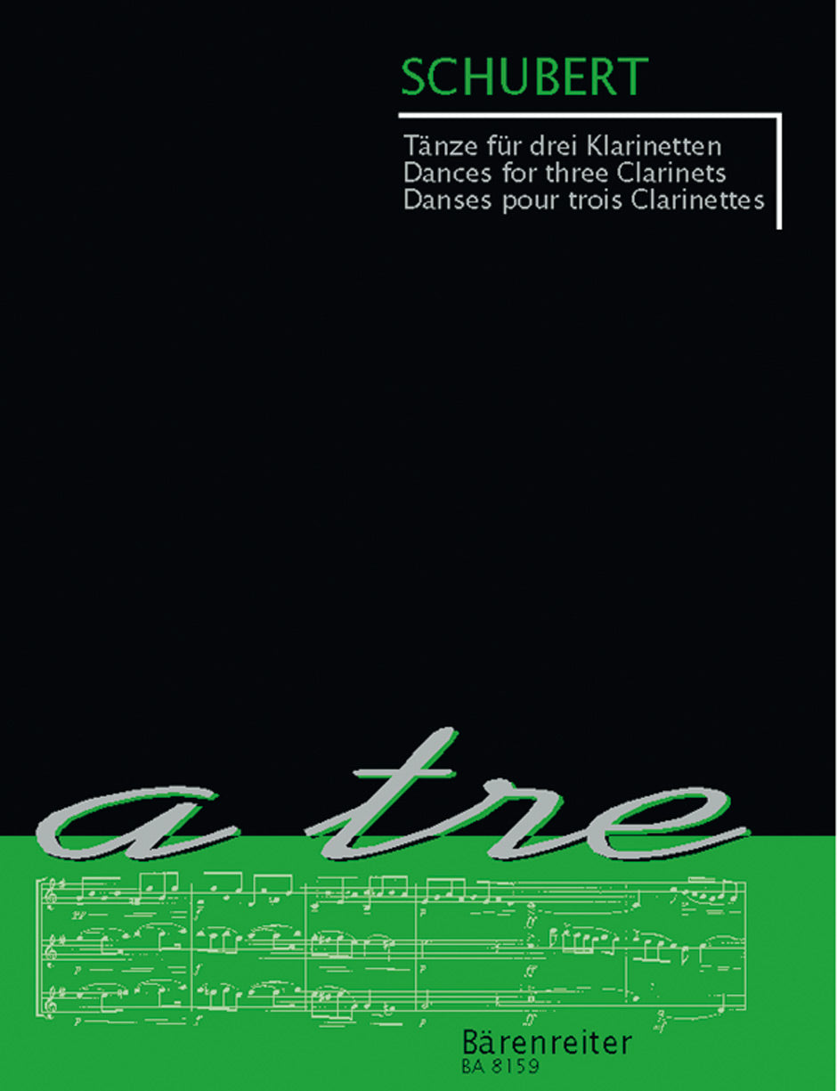 Schubert: Dances for 3 Clarinets (A Tre Series), arr. Pohl