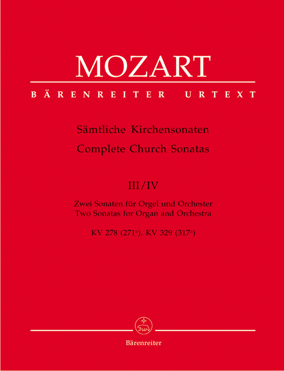Mozart: Church Sonatas Book 3-4 - Full Score