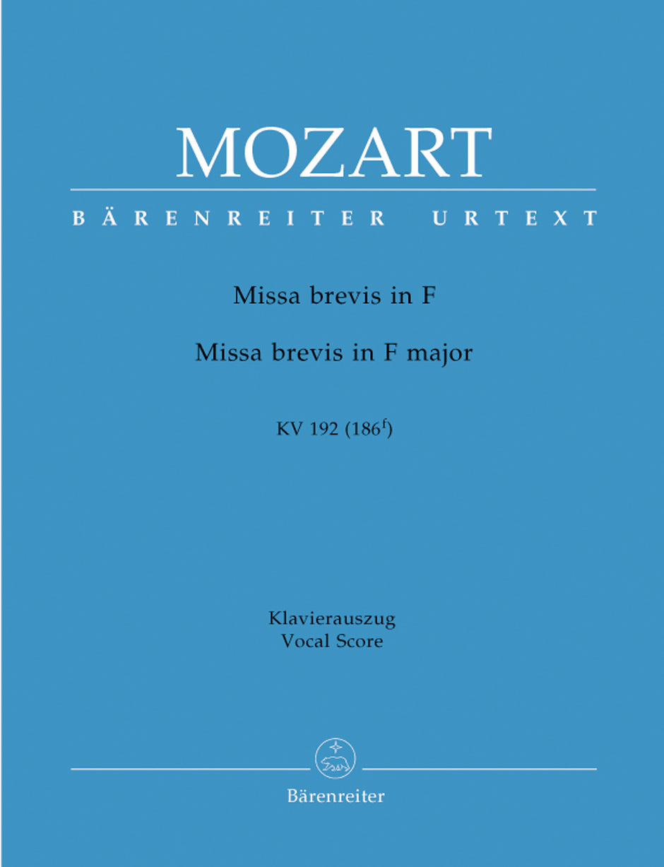 Mozart: Missa Brevis F K192 - Vocal Score