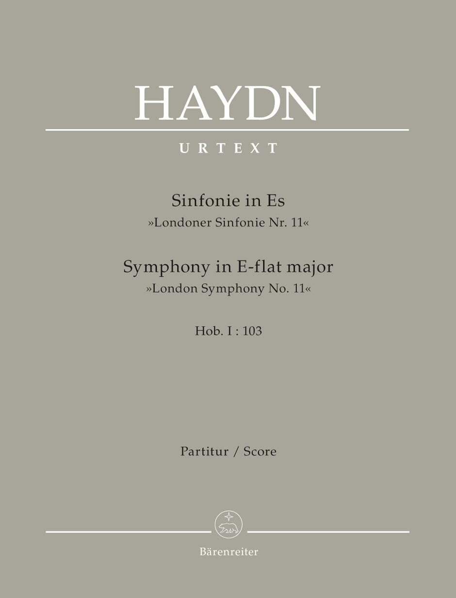 Haydn: Symphony No 103 in E Flat - Full Score