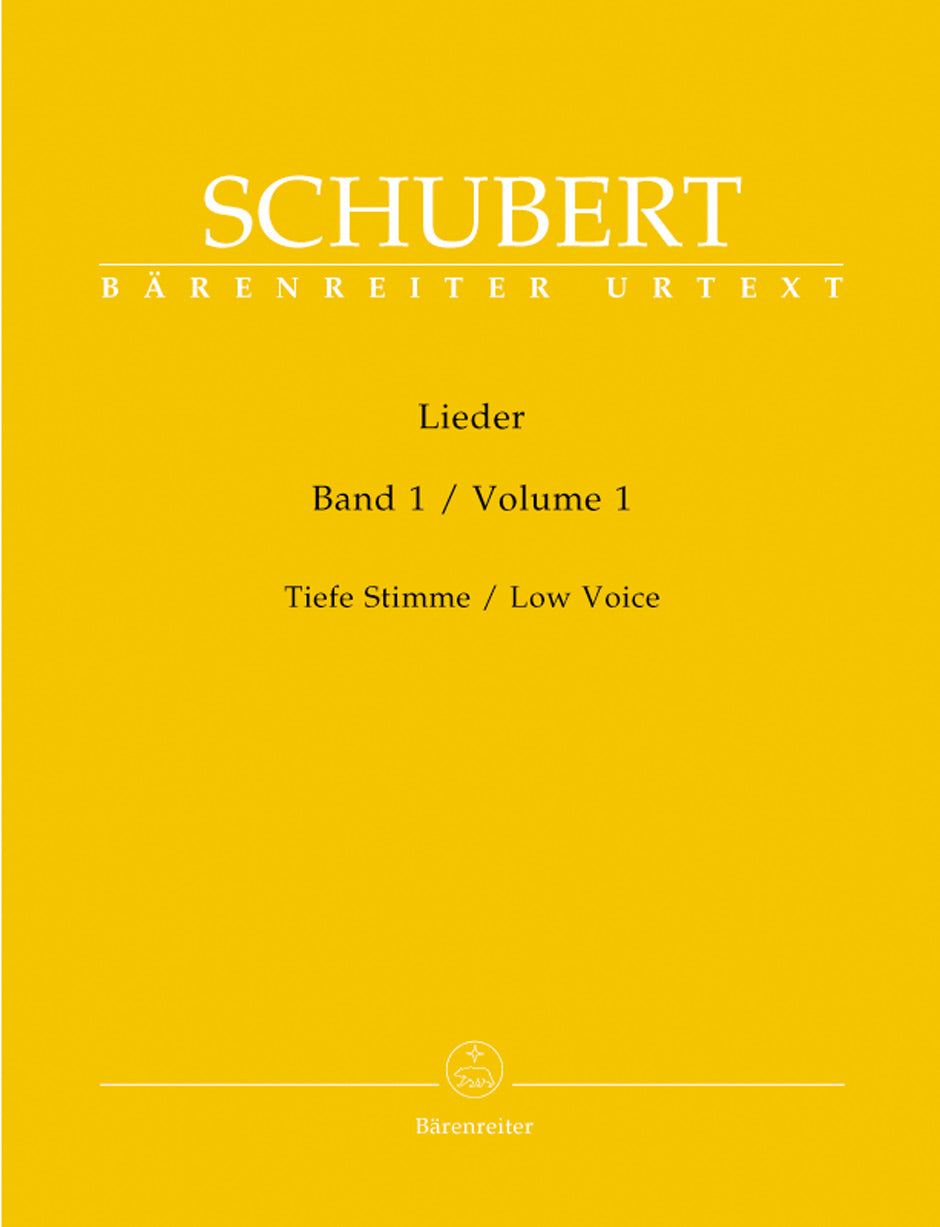 Schubert: Lieder Volume 1 for Low Voice