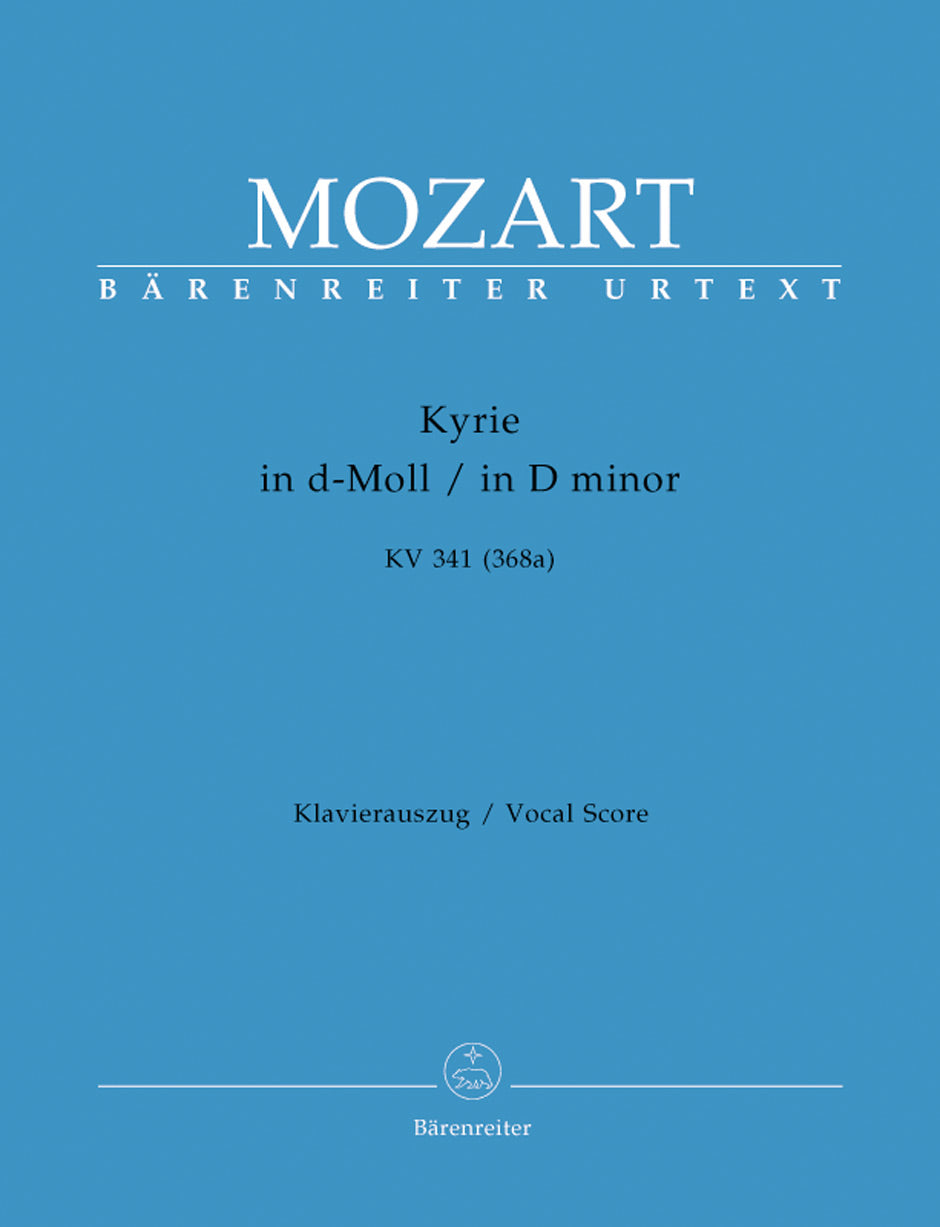 Mozart: Kyrie in D K341 - Vocal Score