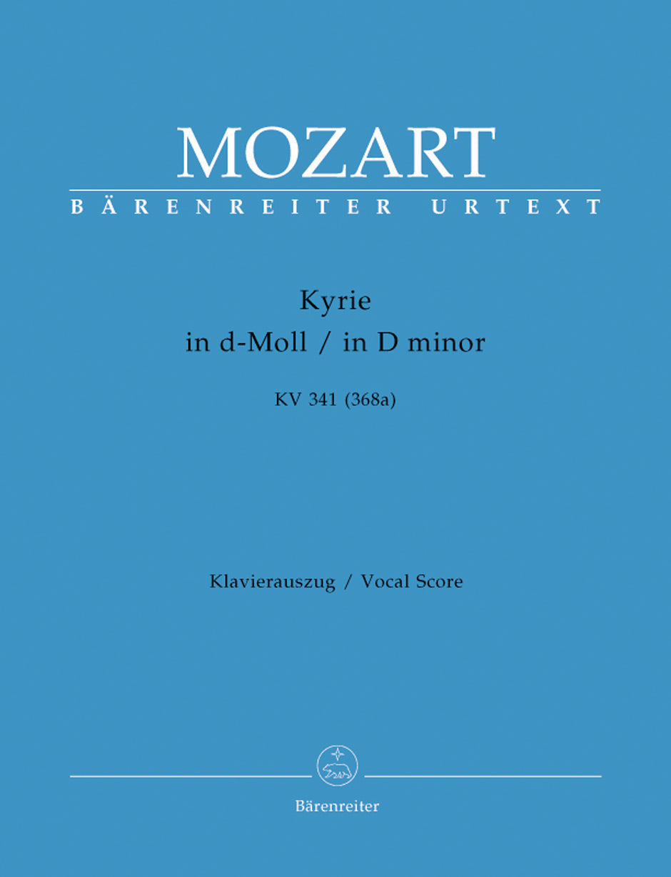 Mozart: Kyrie in D K341 - Vocal Score