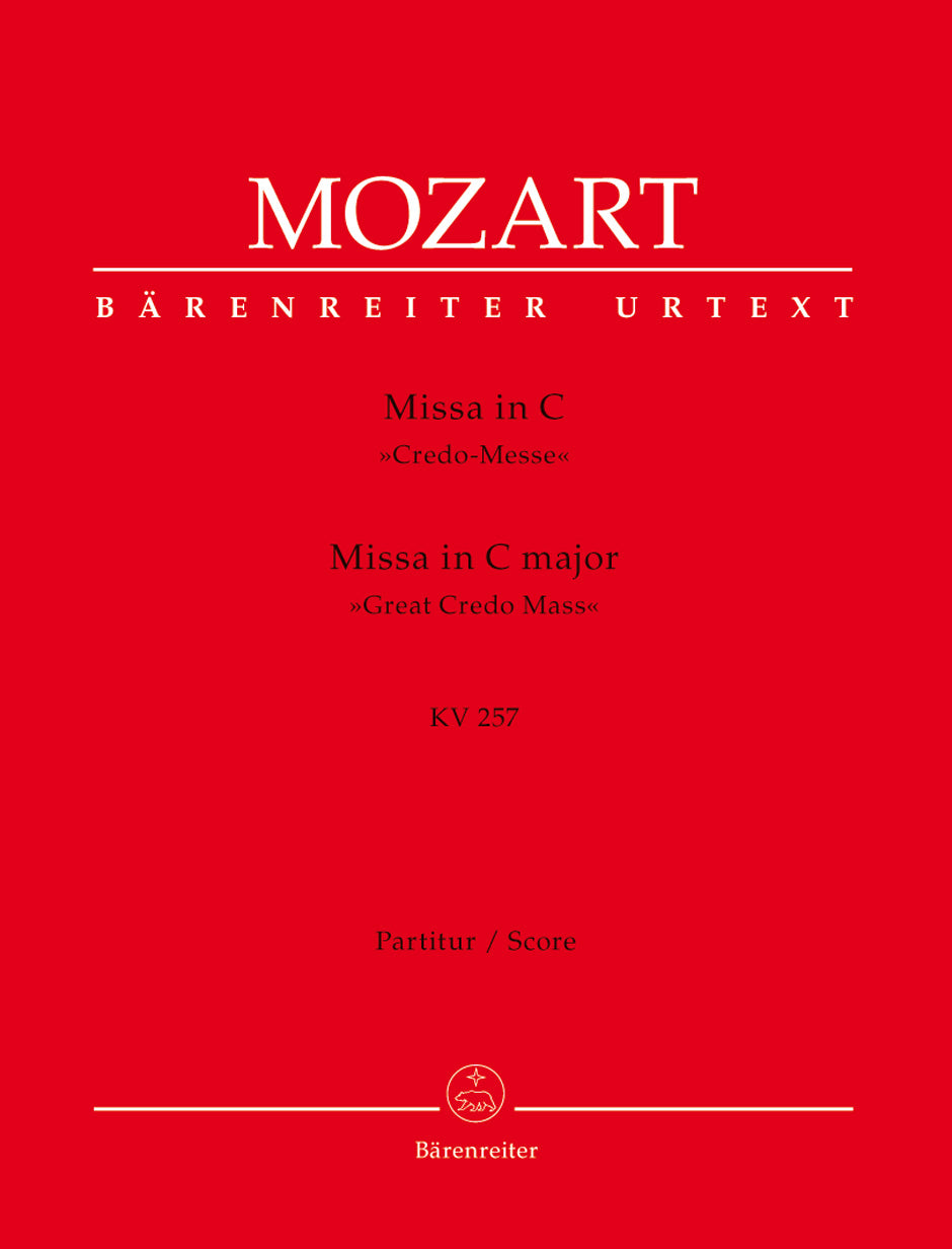 Mozart: Mass in C K257 Credo Mass - Full Score