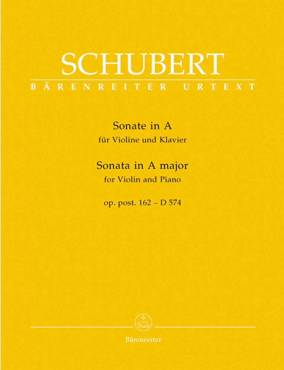 Schubert: Sonata in A D574 for Violin & Piano