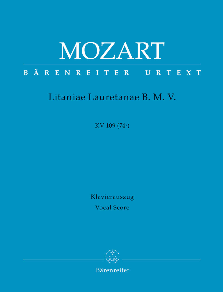 Mozart: Litaniae Lauretanae K109 - Vocal Score