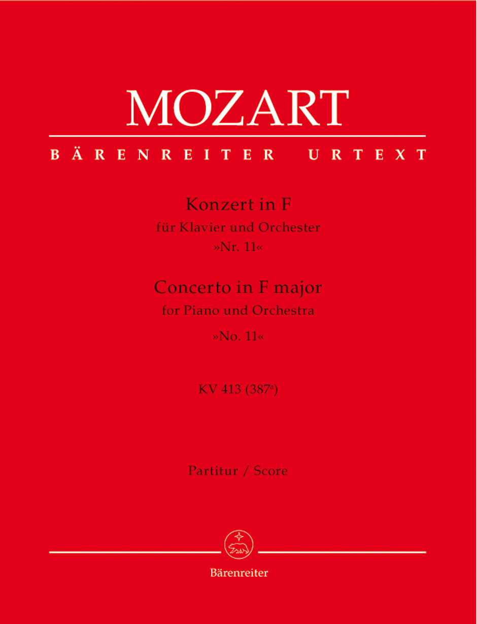 Mozart: Piano Concerto in F, K413 - Full Score